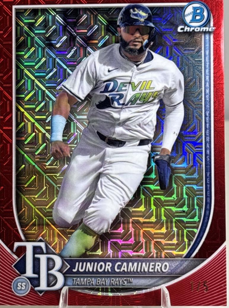 Junior Caminero [Red Mojo Refractor] #80