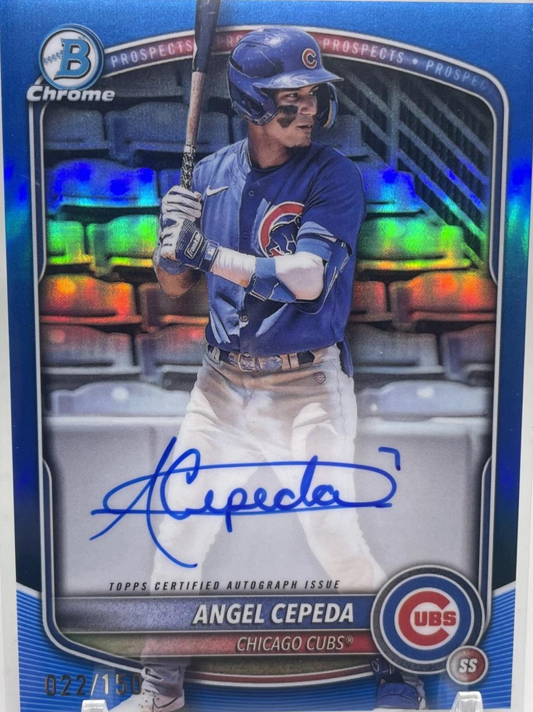 Angel Cepeda [Blue Refractor] #CPA-AC