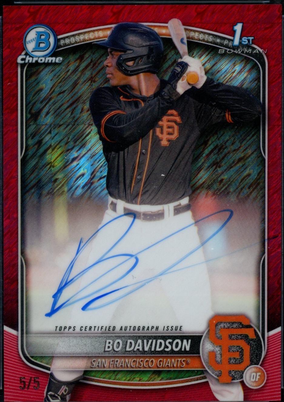 Bo Davidson [Red Shimmer Refractor] #CPA-BD