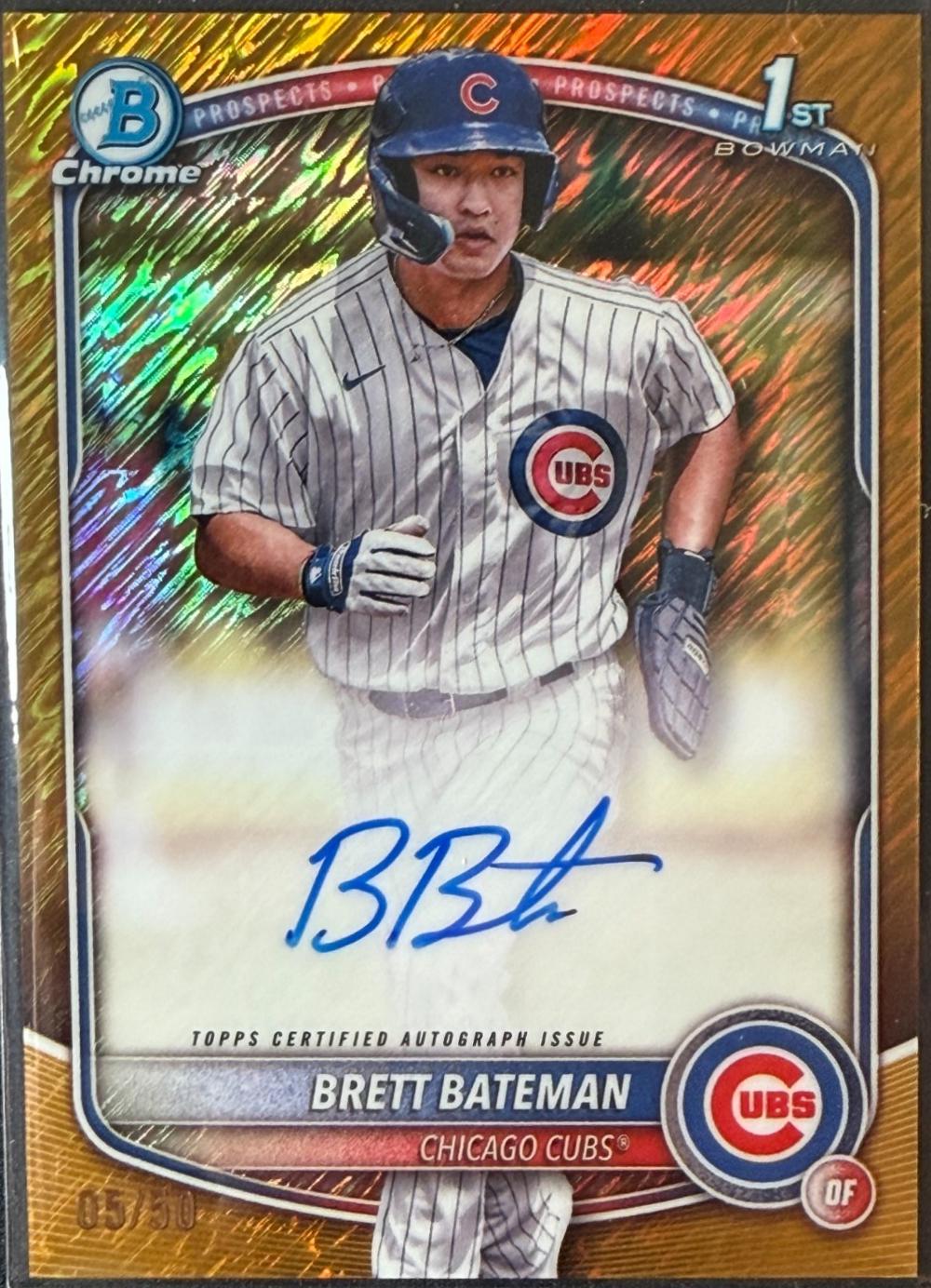 Brett Bateman [Gold Shimmer Refractor] #CPA-BBA
