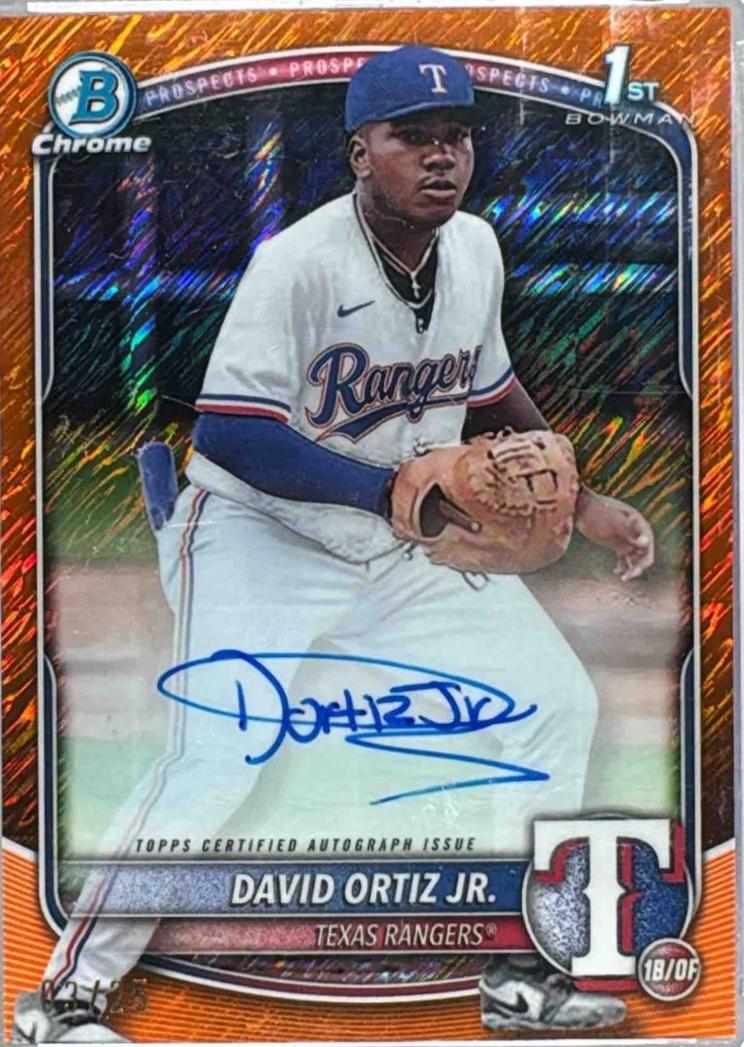 David Ortiz Jr. [Orange Shimmer Refractor] #CPA-DOR