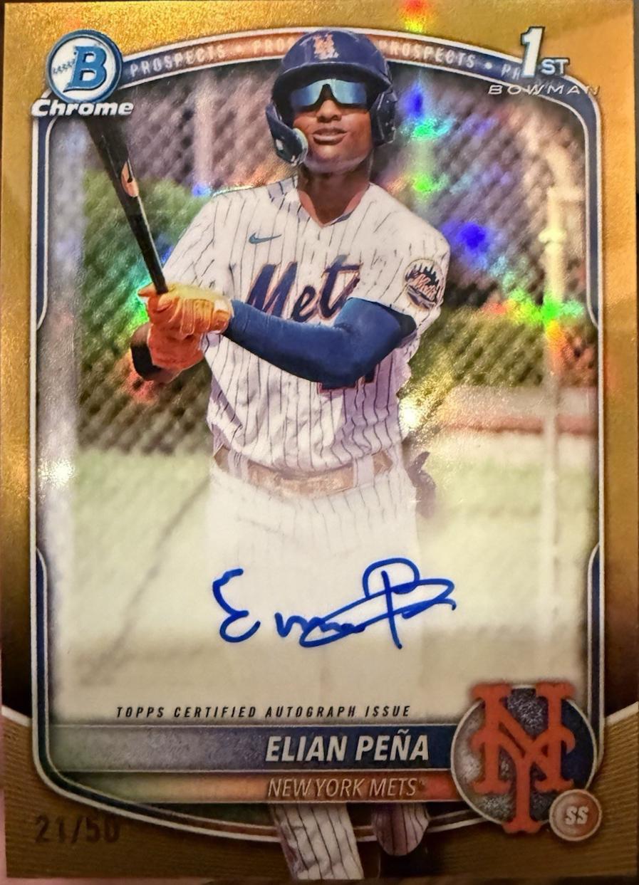 Elian Pena [Gold Refractor] #CPA-EP