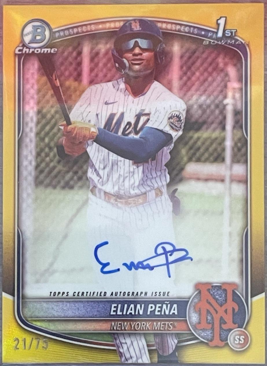 Elian Pena [Yellow Refractor] #CPA-EP