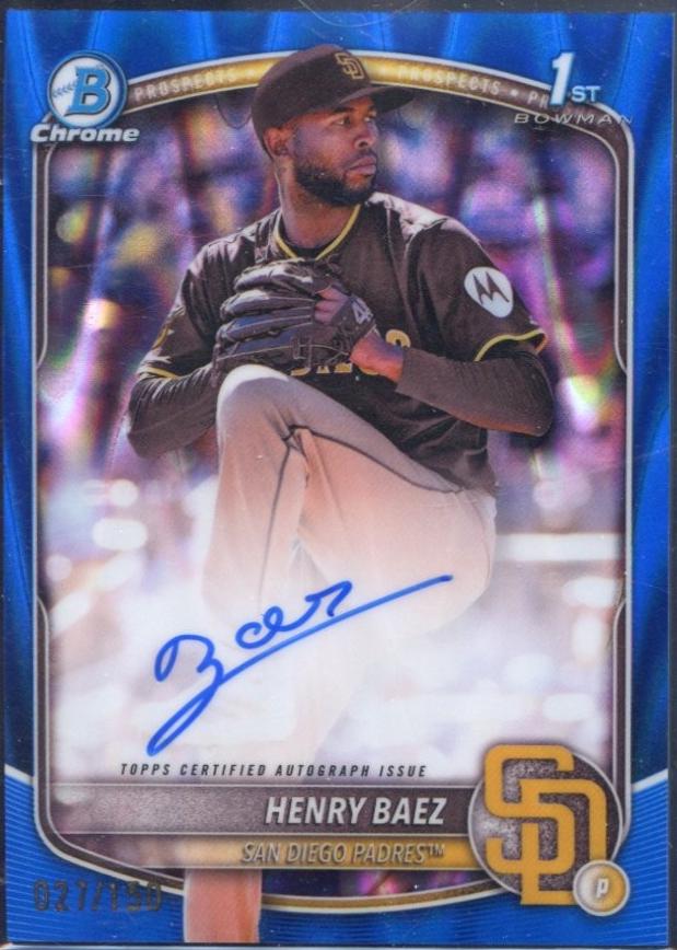 Henry Baez [Blue RayWave Refractor] #CPA-HBA