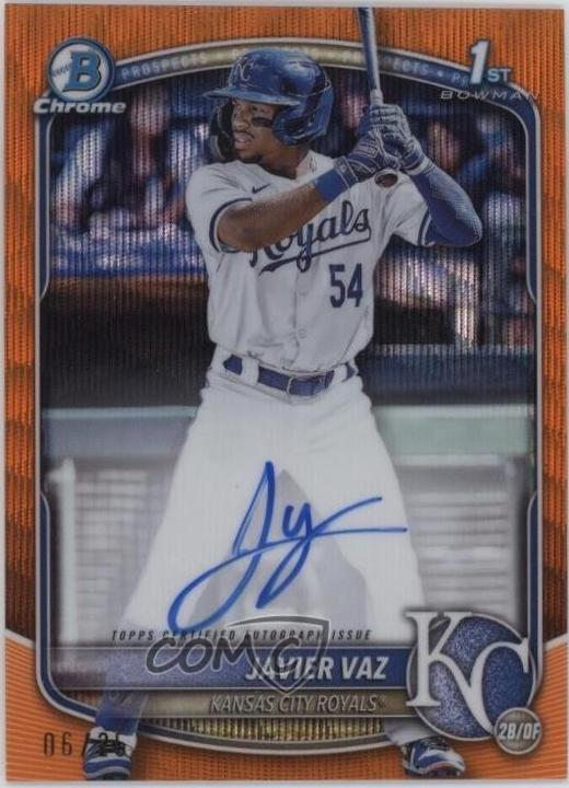 Javier Vaz [Orange Shimmer Refractor] #CPA-JVA