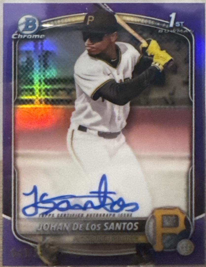 Johan De Los Santos [Purple Refractor] #CPA-JDLS