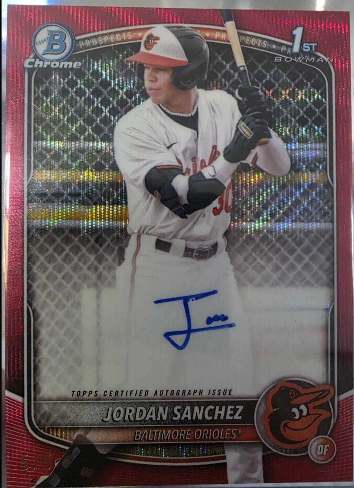 Jordan Sanchez [Red Wave Refractor] #CPA-JOS