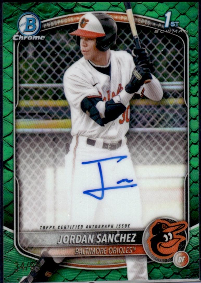 Jordan Sanchez [Reptilian Green Refractor] #CPA-JOS