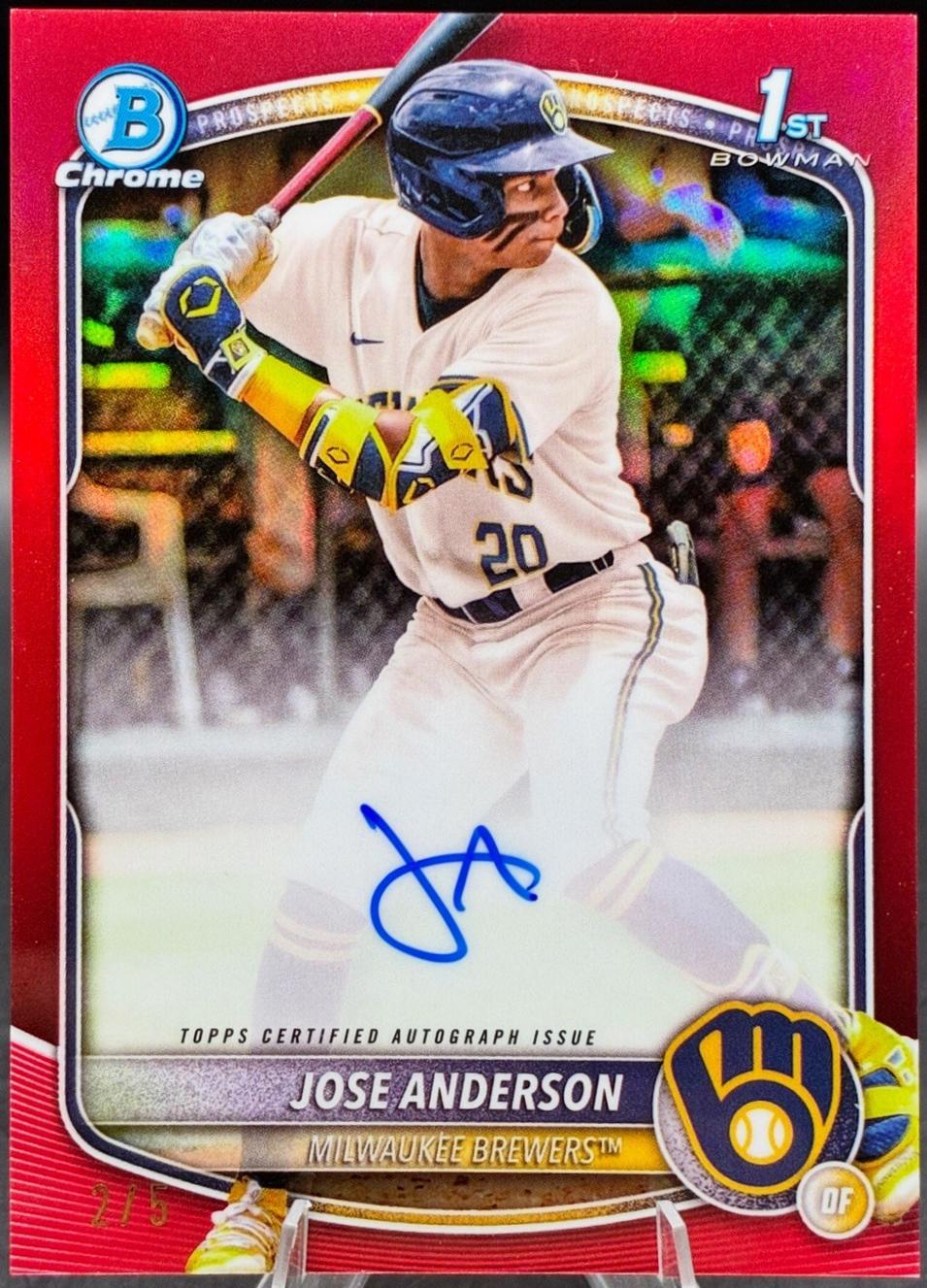 Jose Anderson [Red Refractor] #CPA-JA