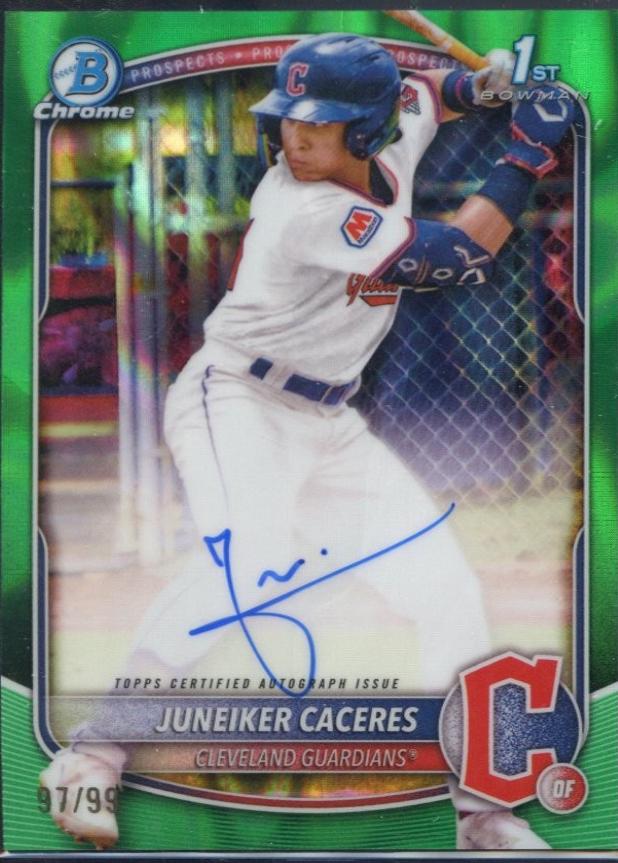 Juneiker Caceres [Green Lava Refractor] #CPA-JUC