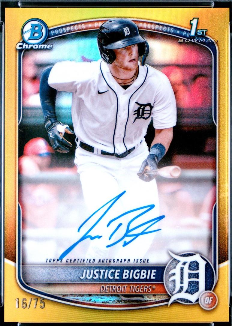 Justice Bigbie [Yellow Refractor] #CPA-JB