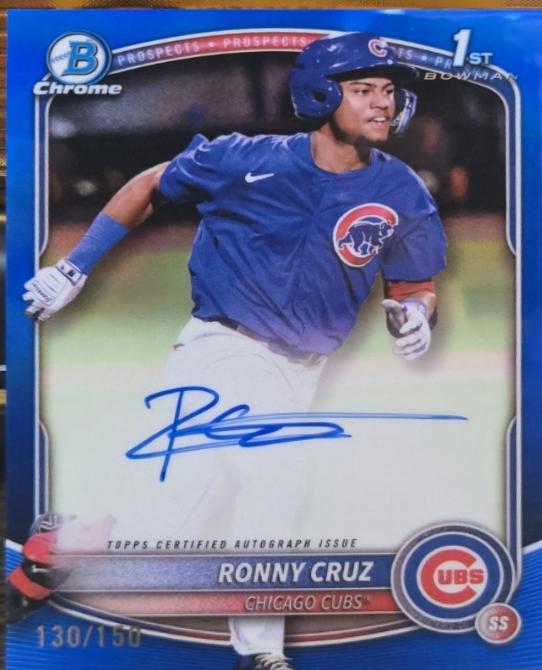 Ronny Cruz [Blue Refractor] #CPA-RCR