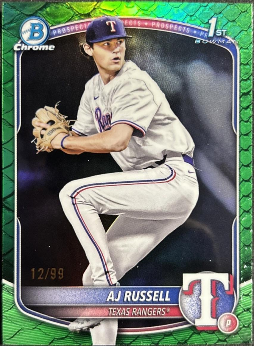 AJ Russell [Green Reptilian Refractor] #BDC-51