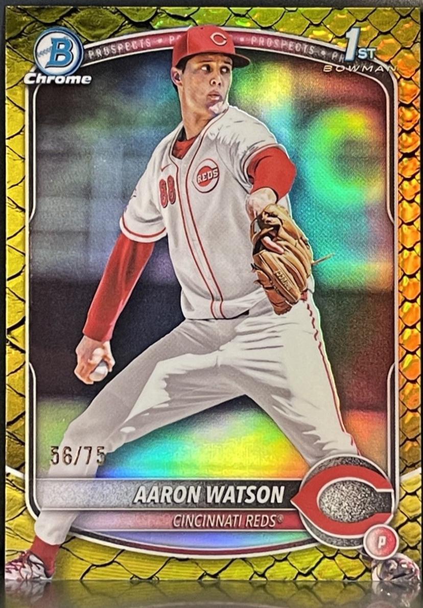 Aaron Watson [Yellow Reptilian Refractor] #BDC-193