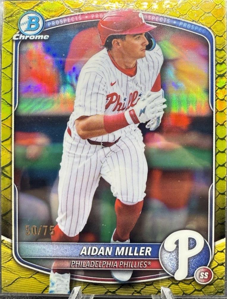 Aidan Miller [Yellow Reptilian Refractor] #BDC-180