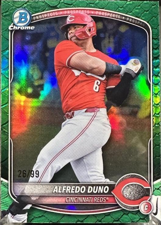 Alfredo Duno [Green Reptilian Refractor] #BDC-133