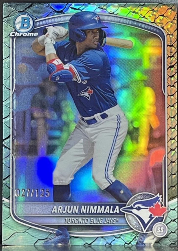 Arjun Nimmala [Aqua Reptilian Refractor] #BDC-35