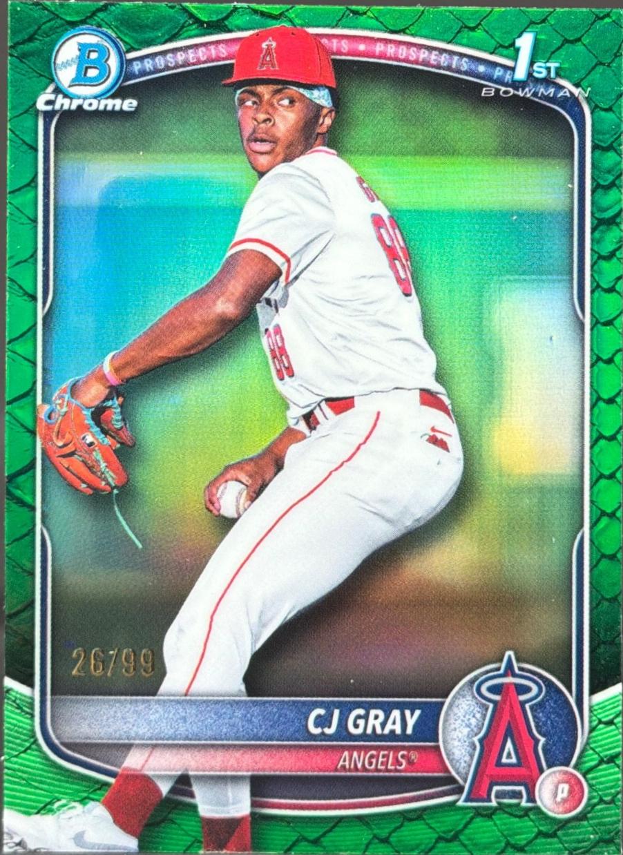 CJ Gray [Green Reptilian Refractor] #BDC-197