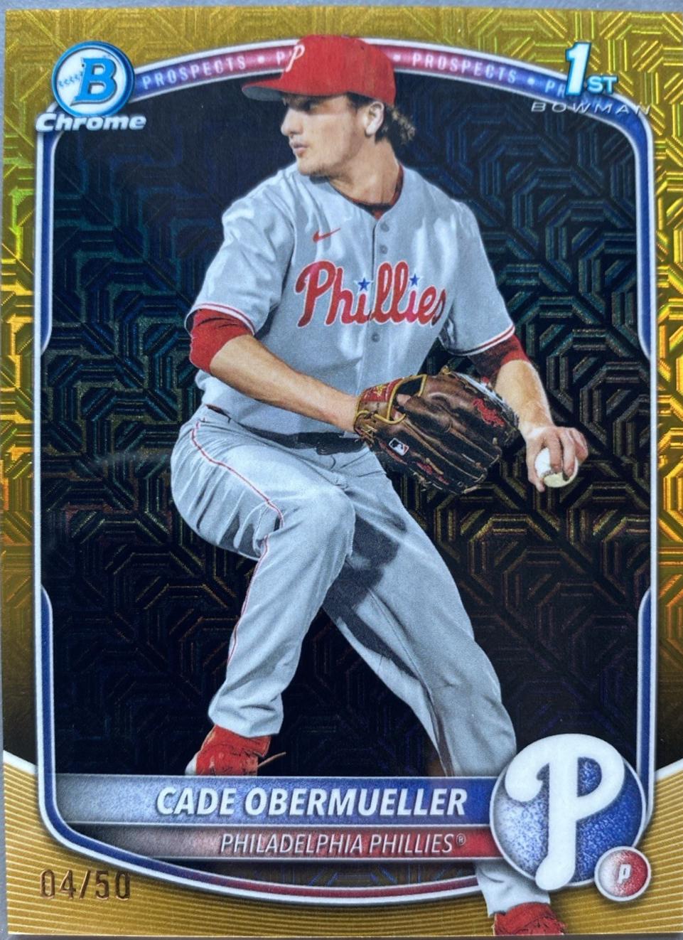 Cade Obermueller [Gold Refractor] #BDC-80