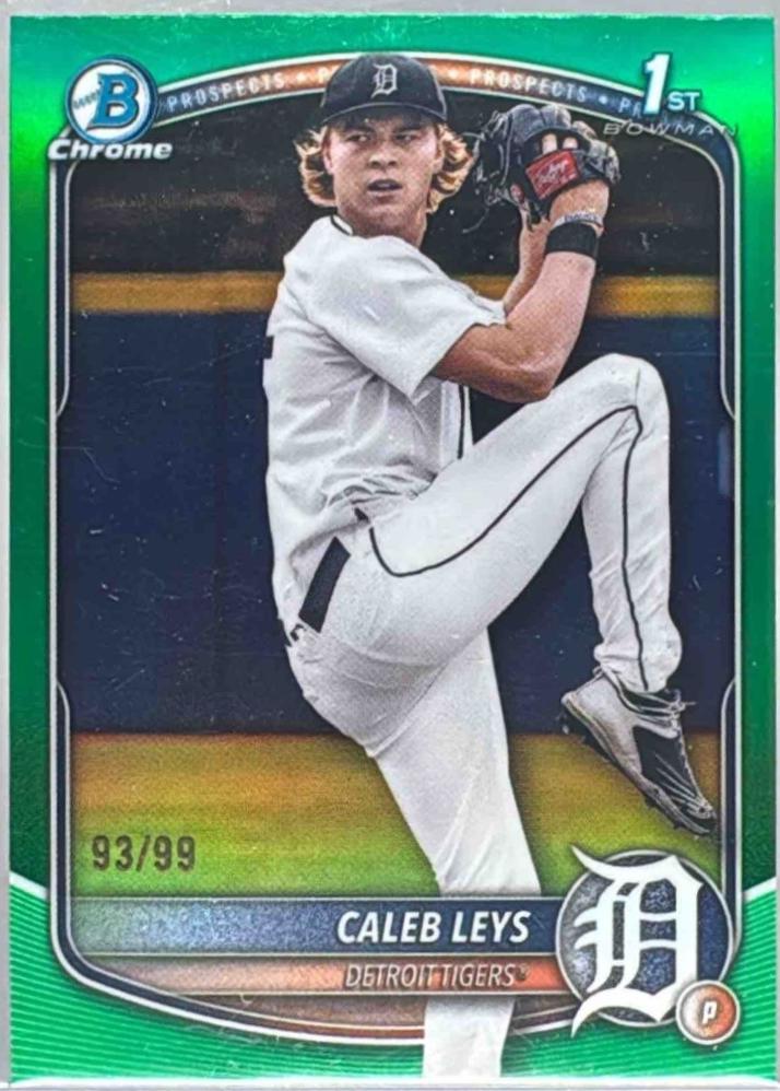 Caleb Leys [Green Refractor] #BDC-195