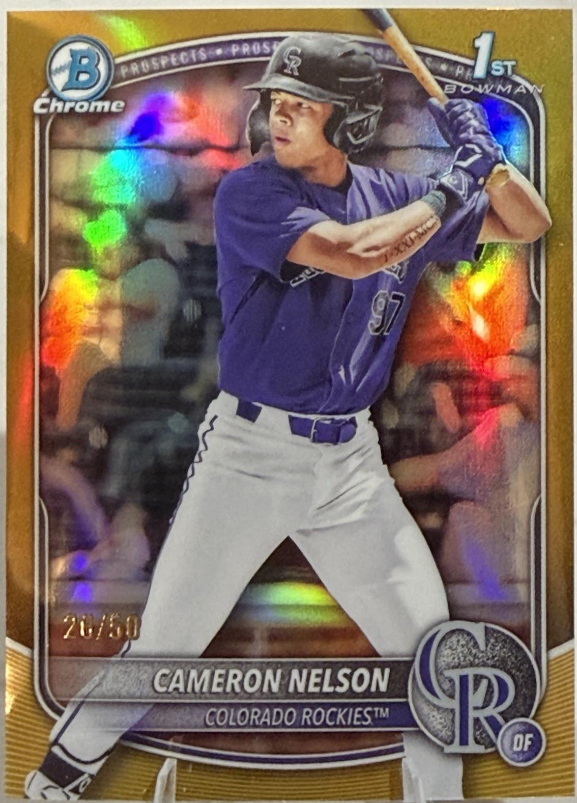 Cameron Nelson [Gold Refractor] #BDC-130