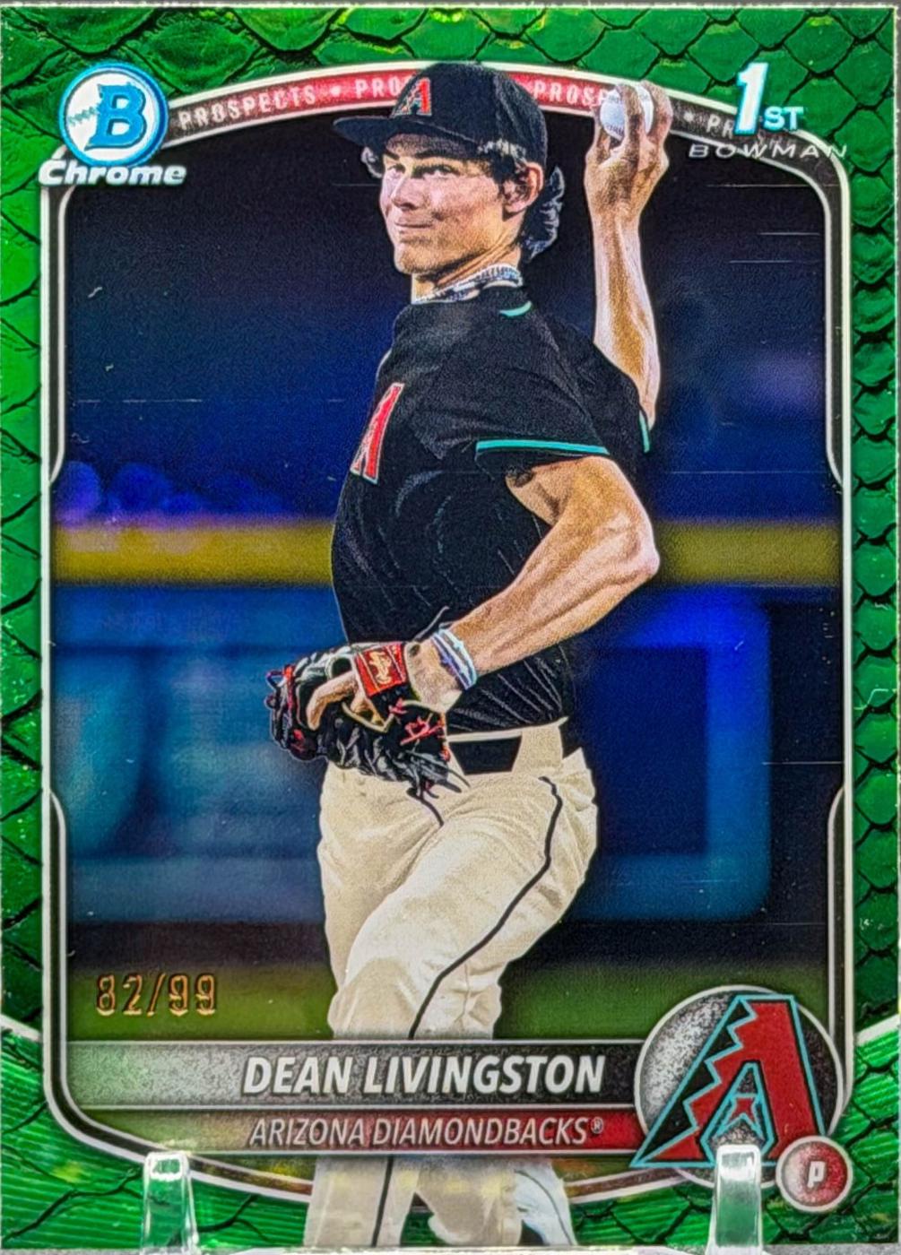 Dean Livingston [Green Reptilian Refractor] #BDC-175