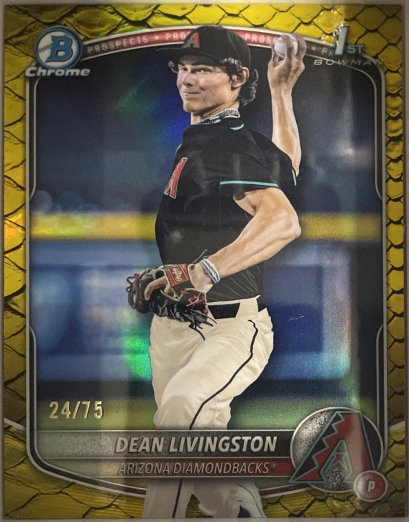 Dean Livingston [Yellow Reptilian Refractor] #BDC-175