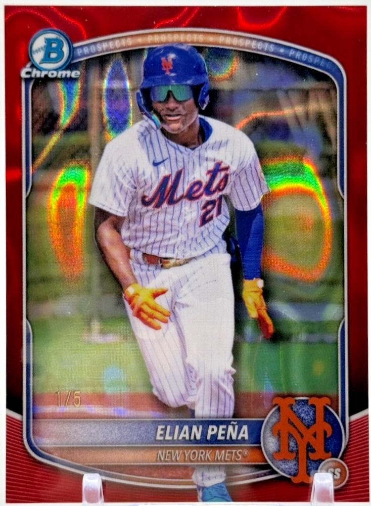 Elian Pena [Red Lava Refractor] #BDC-115