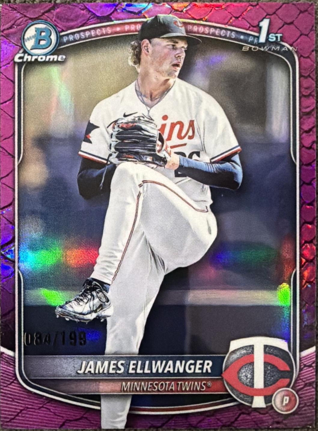 James Ellwanger [Fuchsia Reptilian Refractor] #BDC-164