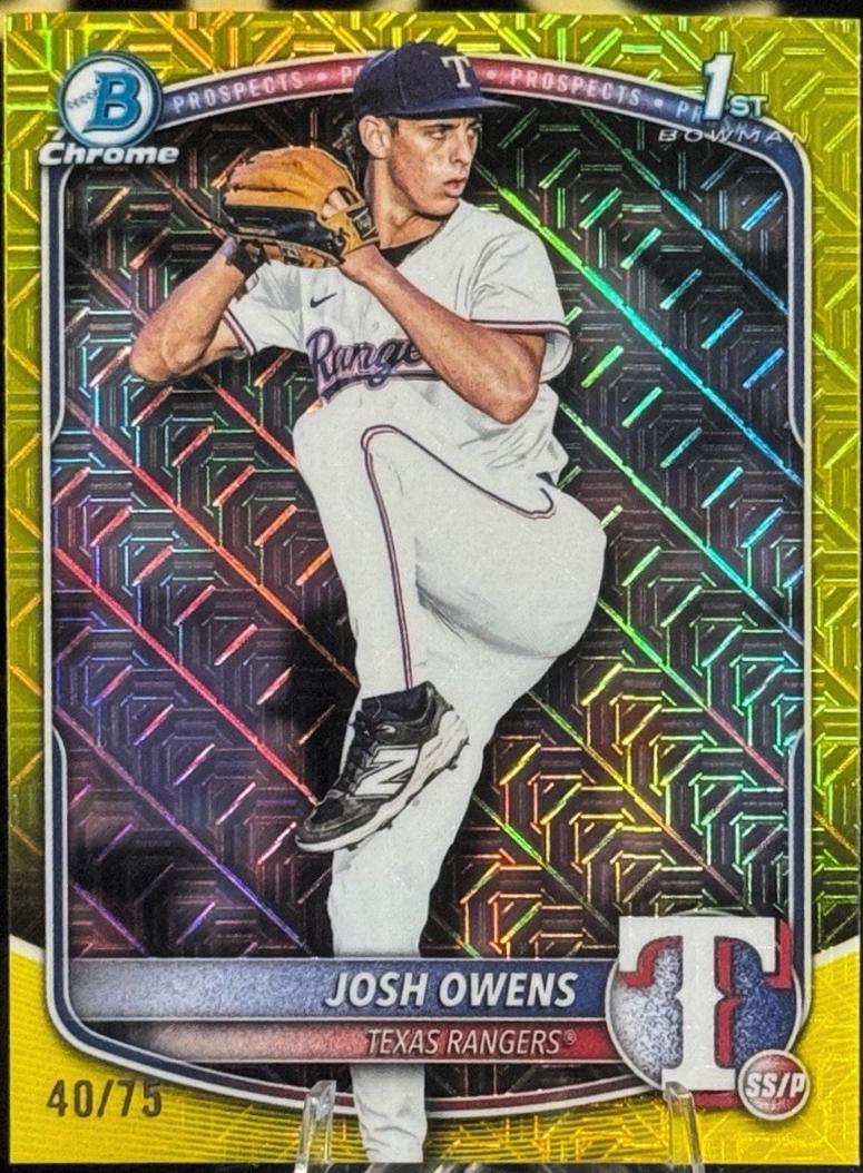 Josh Owens [Yellow Refractor] #BDC-119