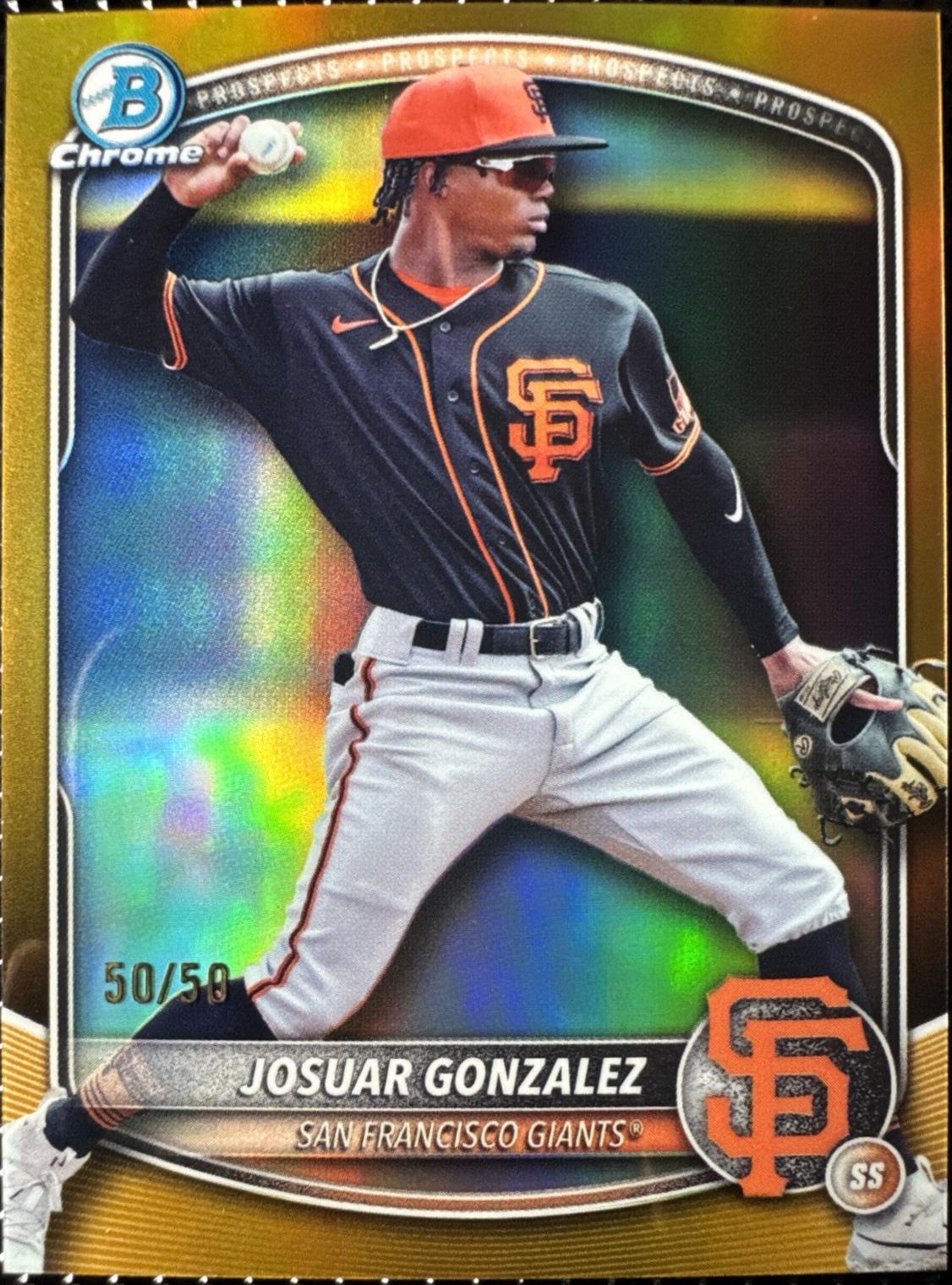 Josuar Gonzalez [Gold Refractor] #BDC-182