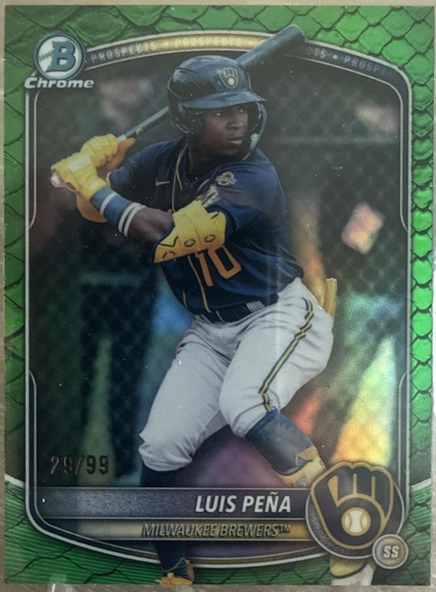 Luis Pena [Green Reptilian Refractor] #BDC-105