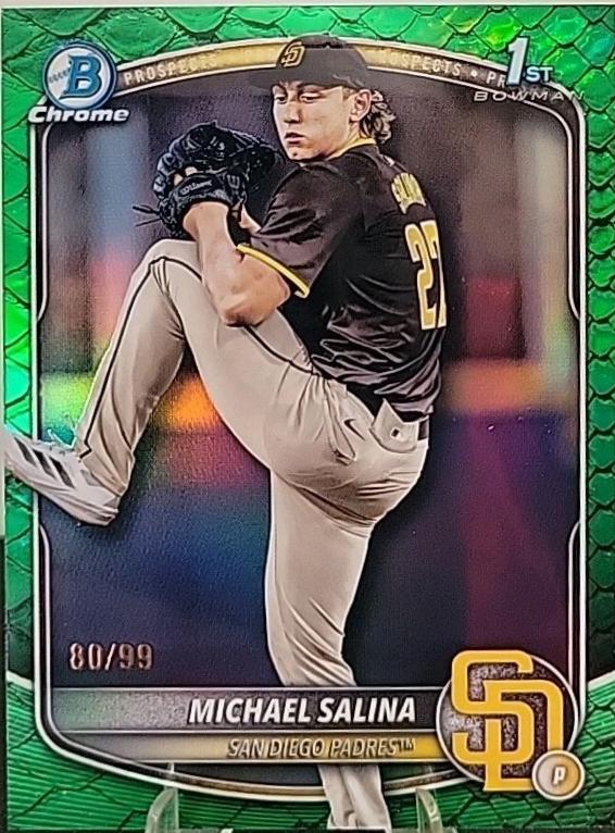 Michael Salina [Green Reptilian Refractor] #BDC-76