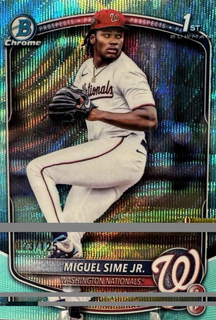 Miguel Sime Jr. [Aqua Wave Refractor] #BDC-181