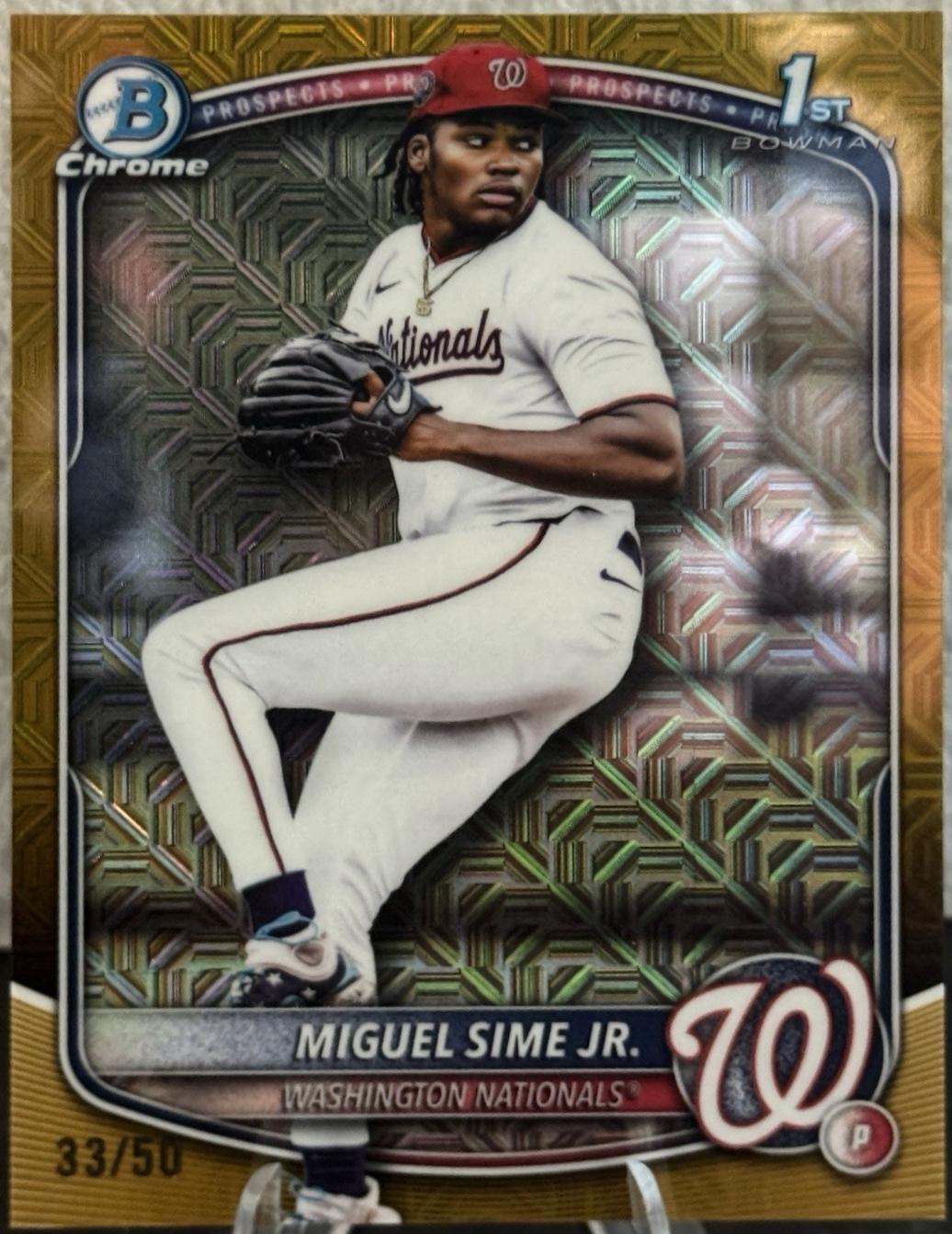 Miguel Sime Jr. [Gold Refractor] #BDC-181