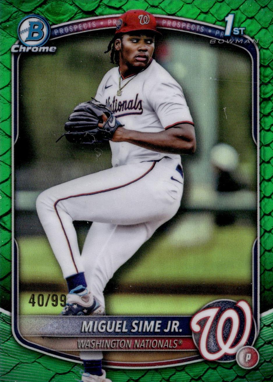 Miguel Sime Jr. [Green Reptilian Refractor] #BDC-181