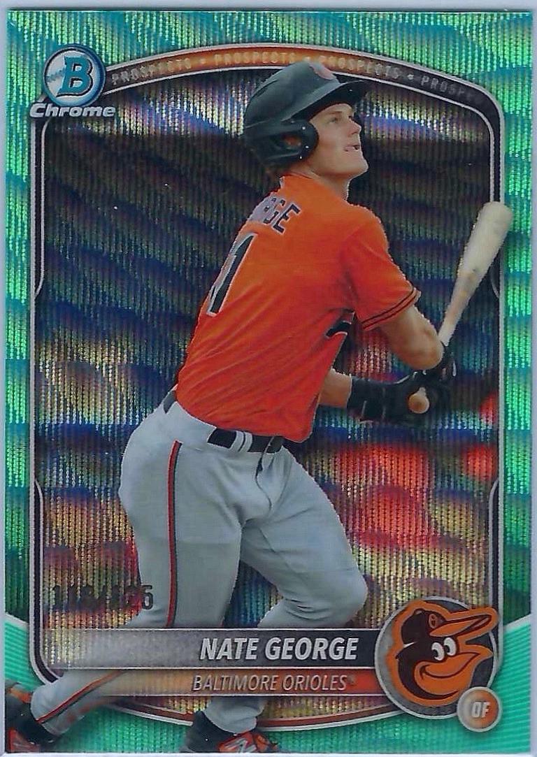 Nate George [Aqua Wave Refractor] #BDC-113