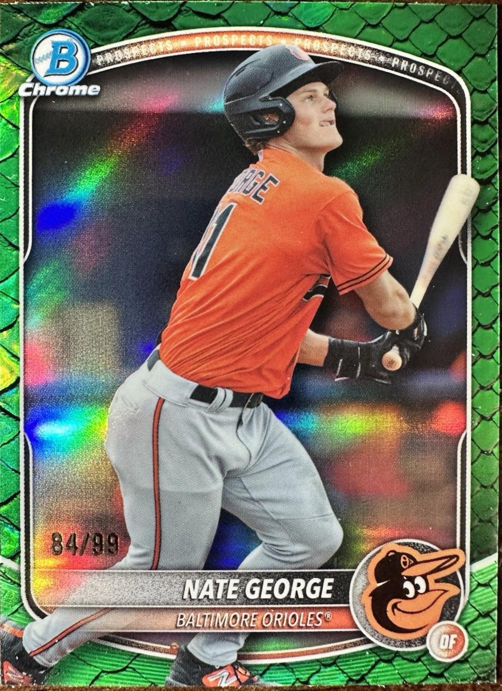 Nate George [Green Reptilian Refractor] #BDC-113