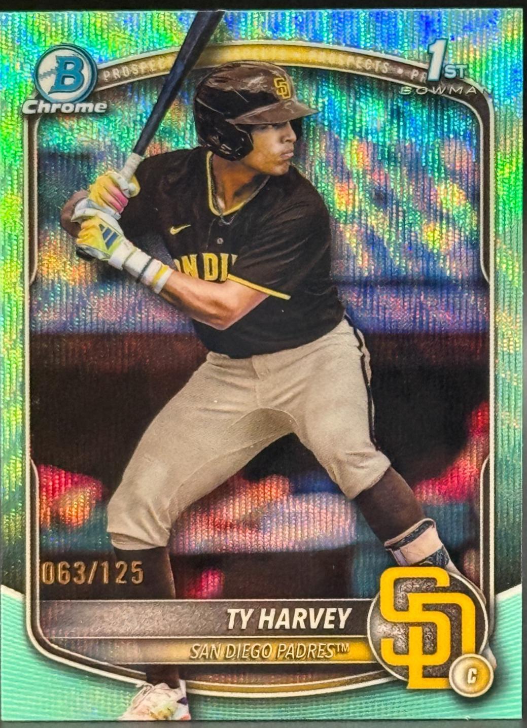 Ty Harvey [Aqua Wave Refractor] #BDC-58