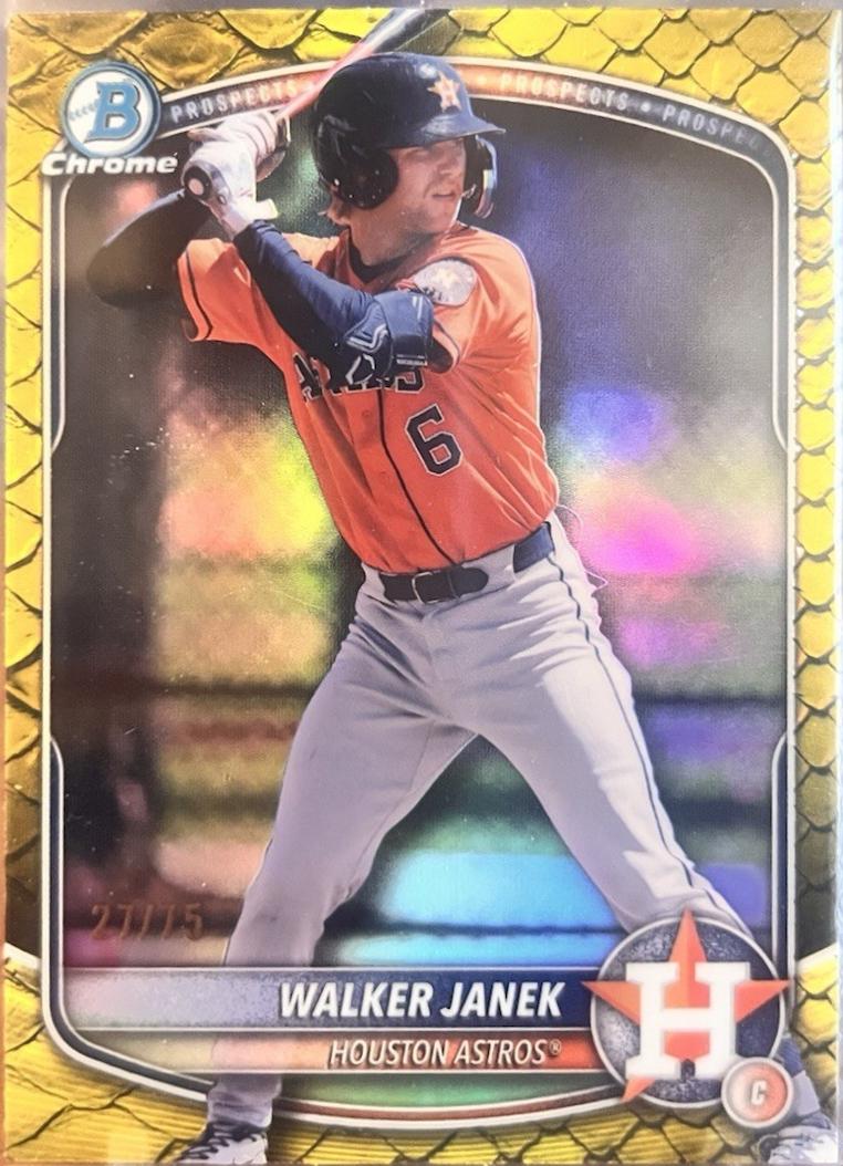 Walker Janek [Yellow Reptilian Refractor] #BDC-45
