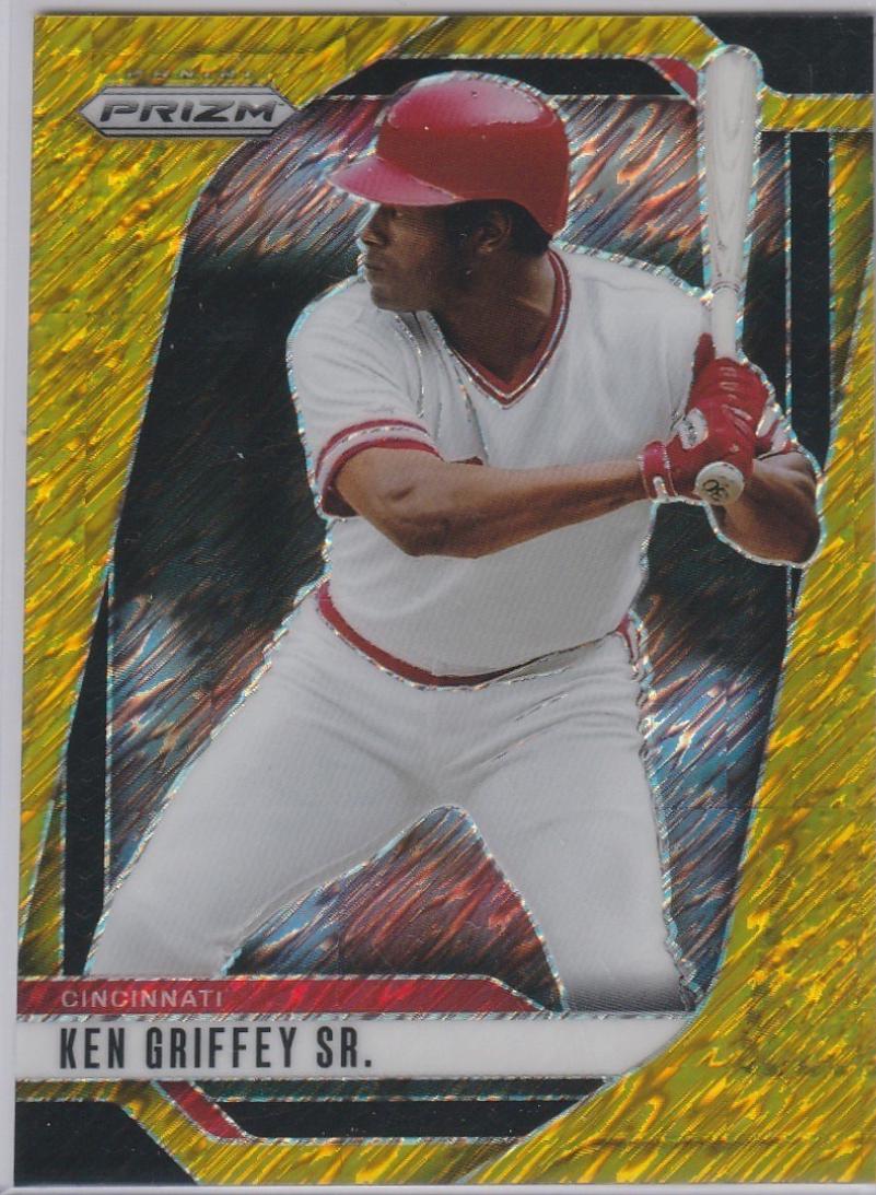 Ken Griffey Sr. [Gold Shimmer Prizm] #256