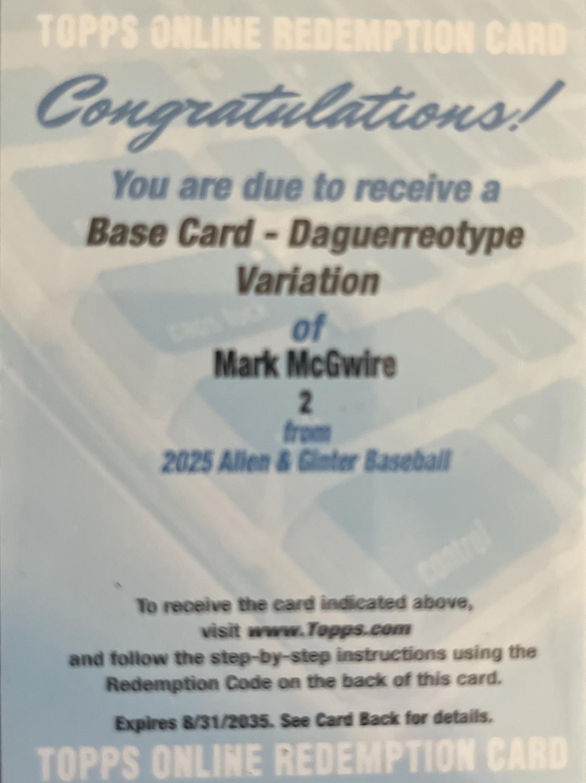 Mark McGwire [Daguerreotype Variation] #2