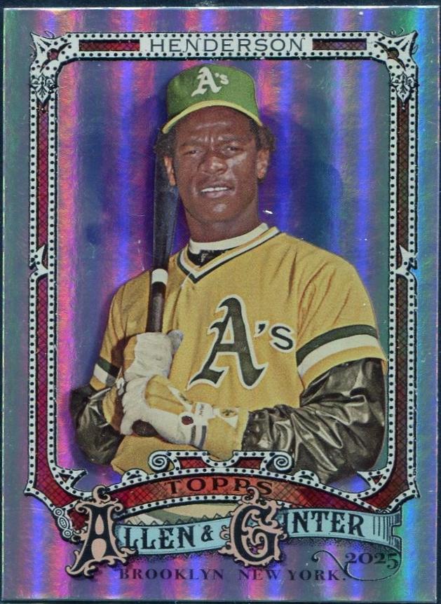 Rickey Henderson [Purple Refractor Chrome Variation] #25