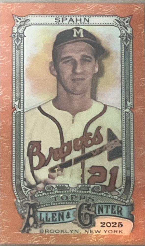 Warren Spahn [Orange Mini Chrome] #33