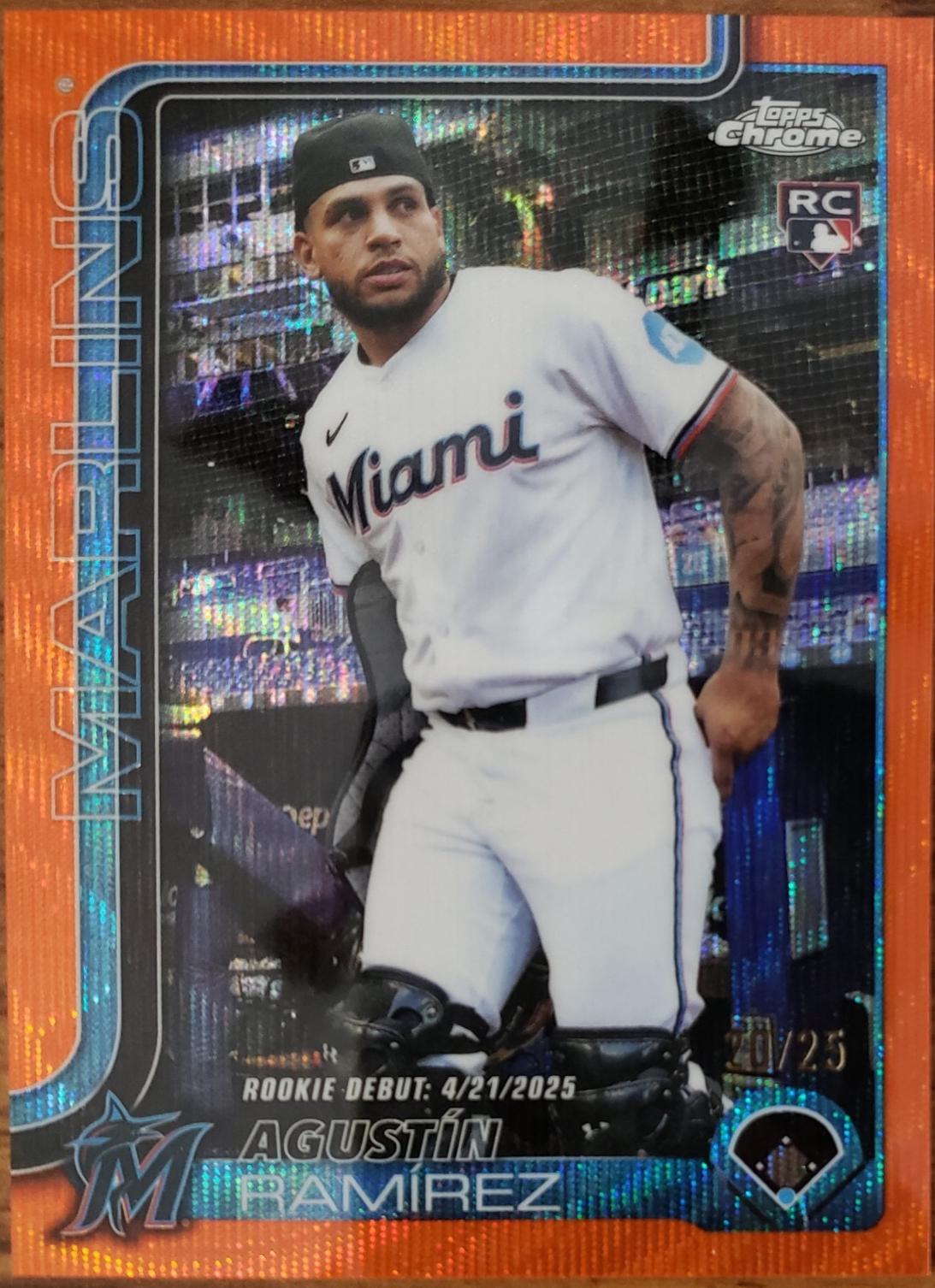 Agustin Ramirez [Orange Wave Refractor] #USC38