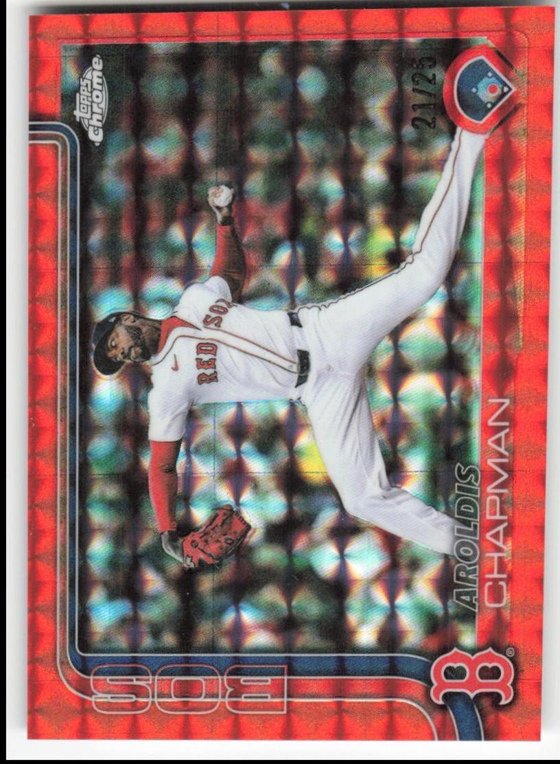 Aroldis Chapman [Orange Geometric Refractor] #USC191