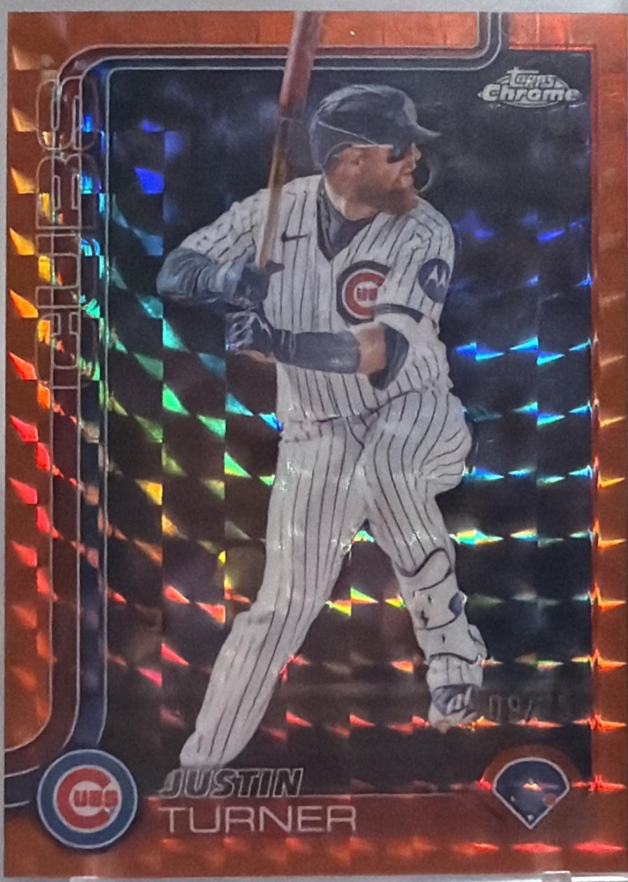 Justin Turner [Orange Geometric Refractor] #USC170