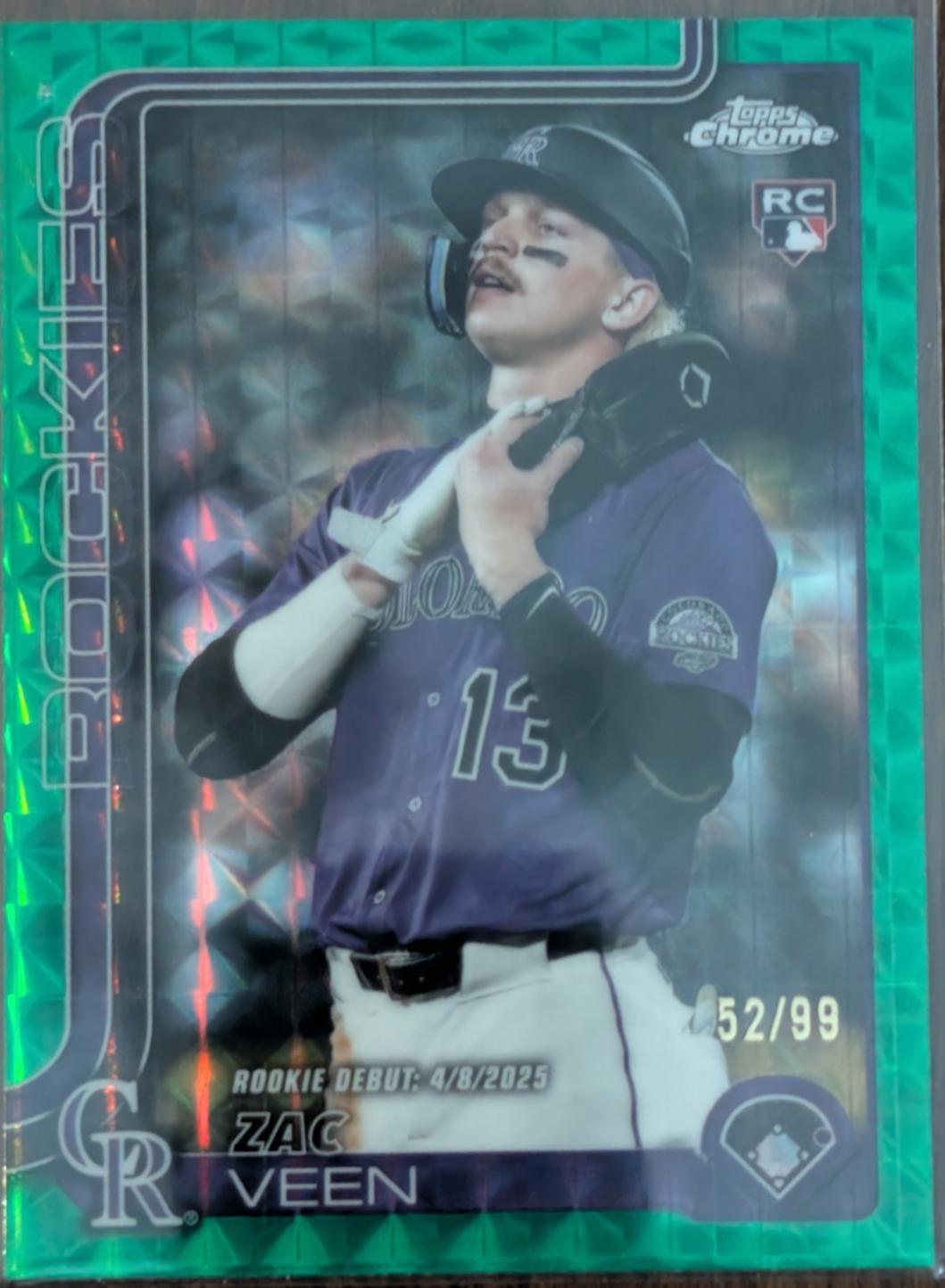 Zac Veen [Green Geometric Refractor] #USC186