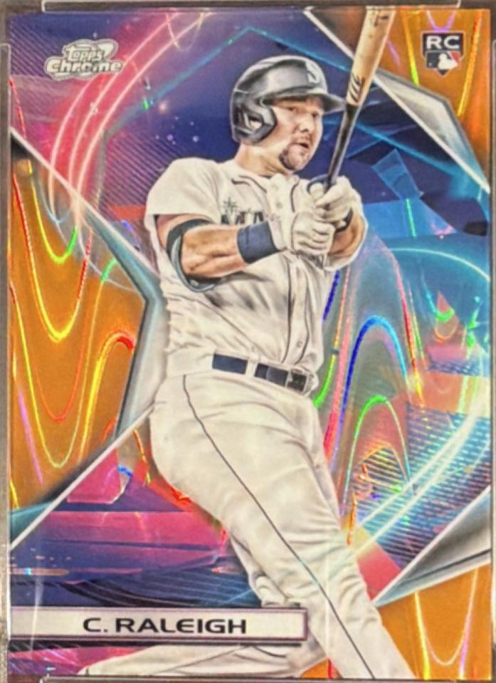 Cal Raleigh [Orange Galactic Refractor] #6