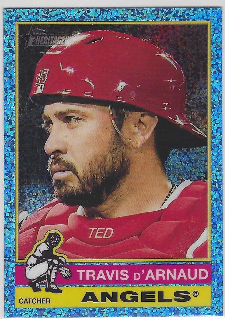 Travis d'Arnaud [Light Blue Sparkle Chrome] #564